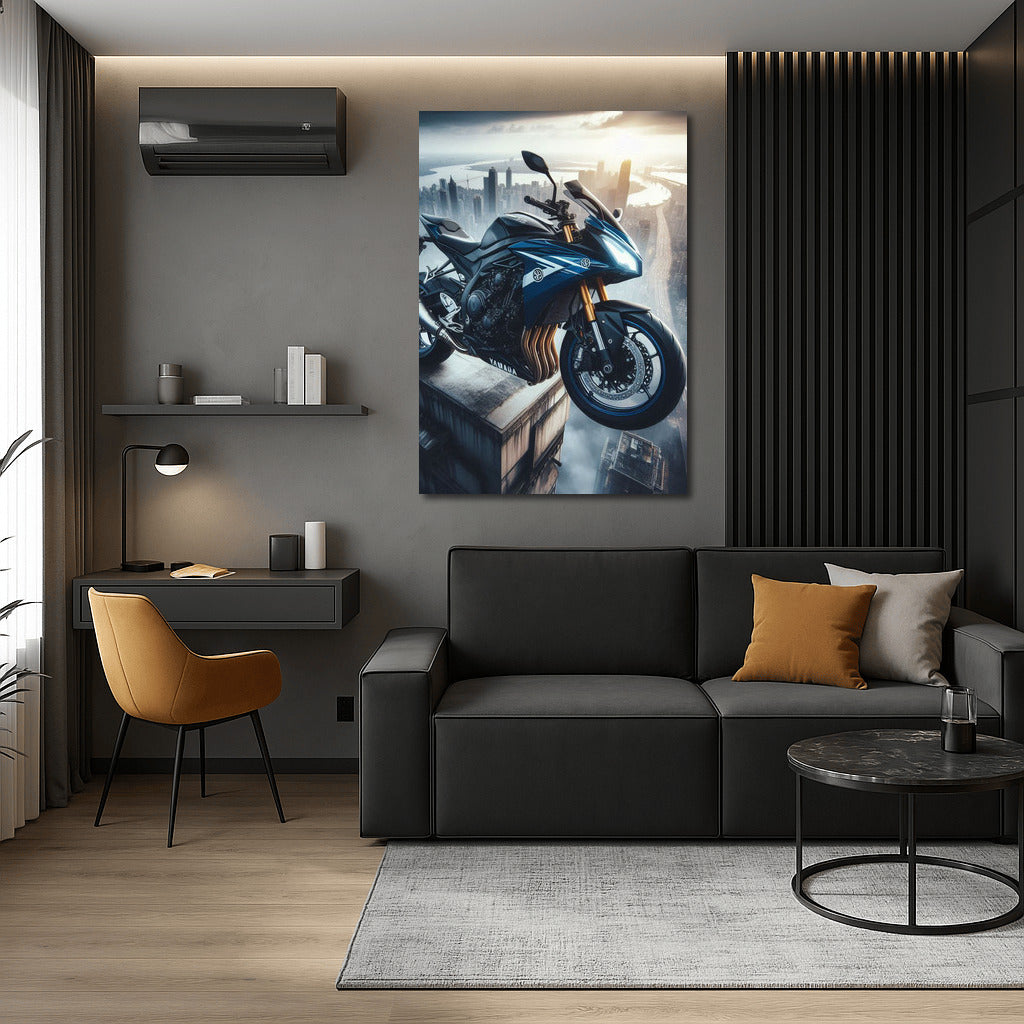 Yamaha on Top: Speed and Height on the Roof of a Skyscraper