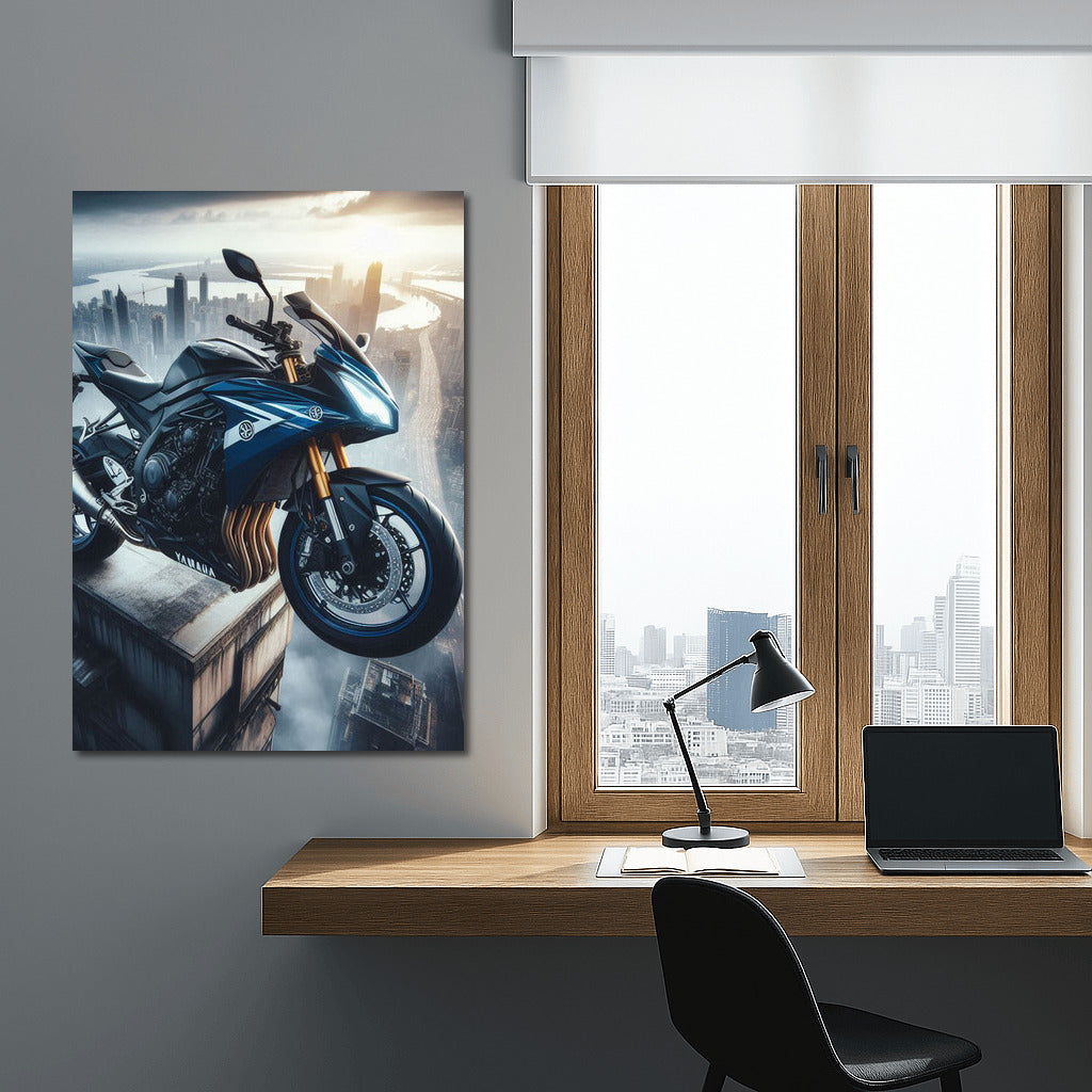 Yamaha on Top: Speed and Height on the Roof of a Skyscraper