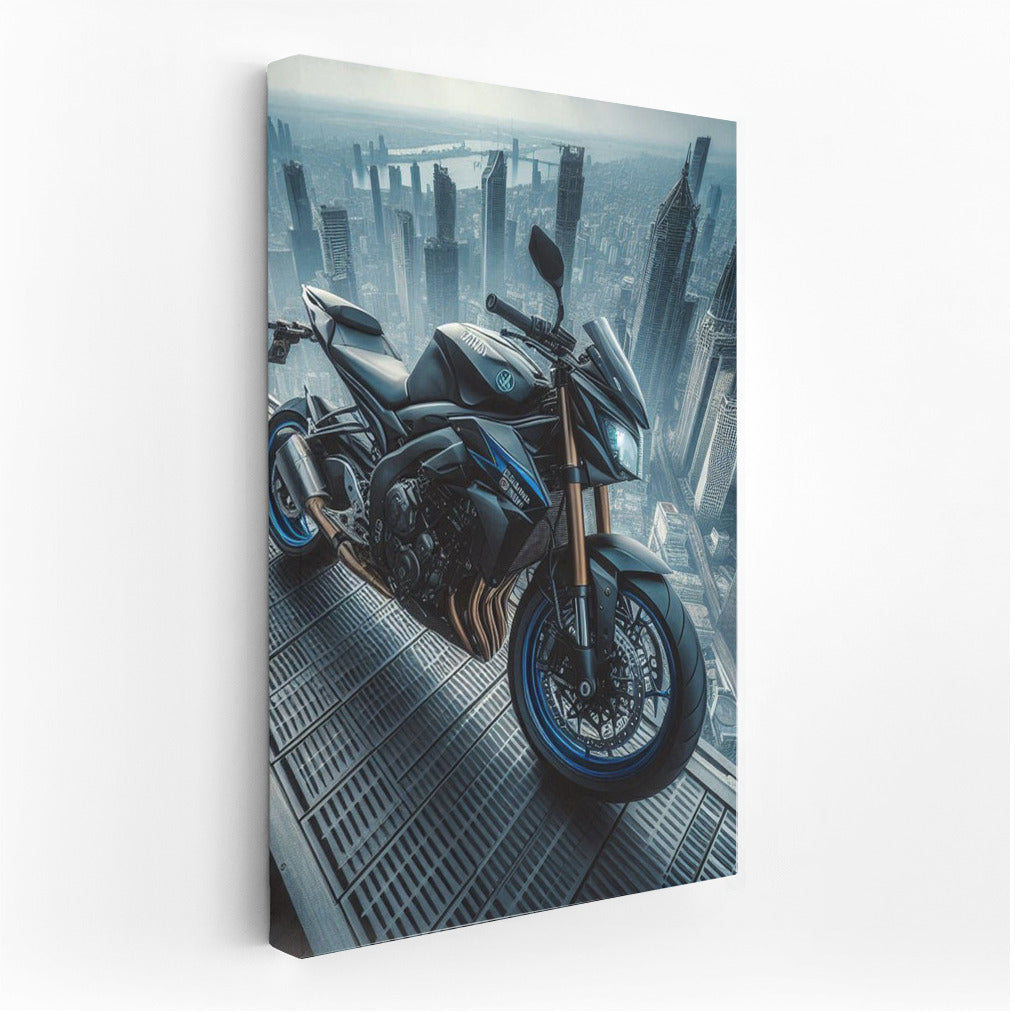 Yamaha on Top: Freedom on the Roof of a Skyscraper