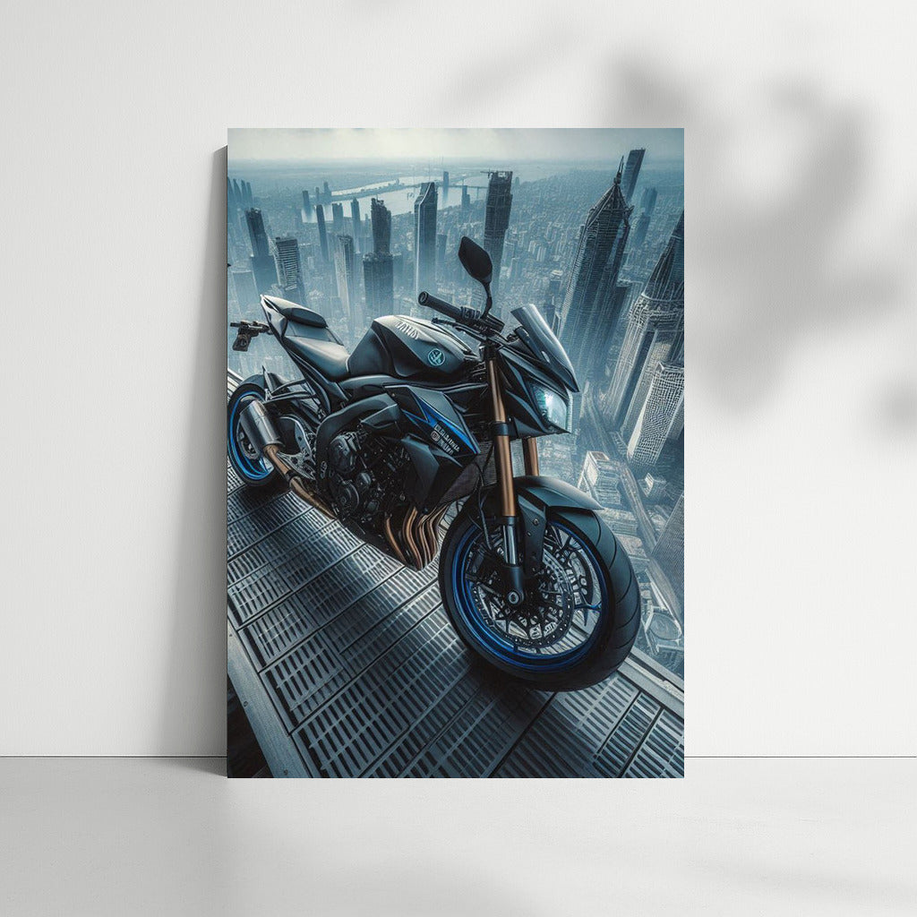 Yamaha on Top: Freedom on the Roof of a Skyscraper