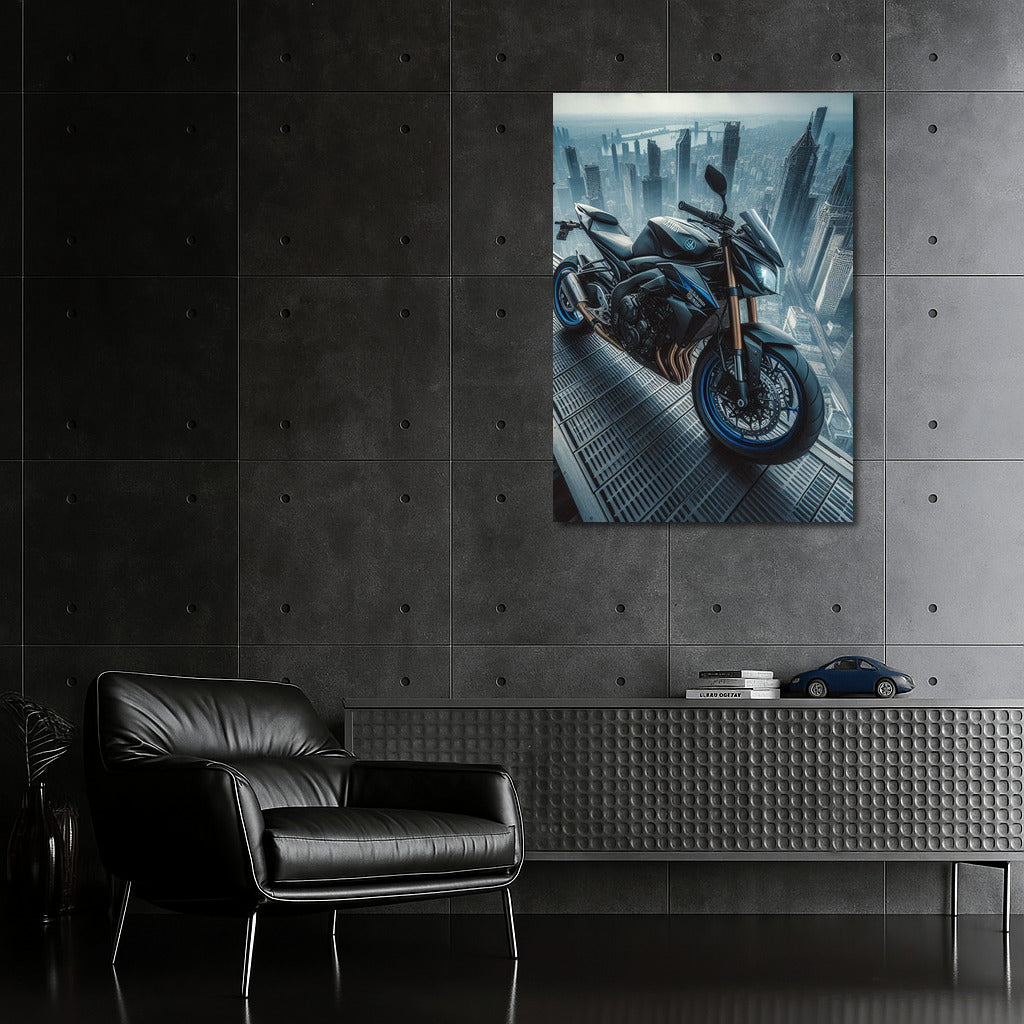 Yamaha on Top: Freedom on the Roof of a Skyscraper