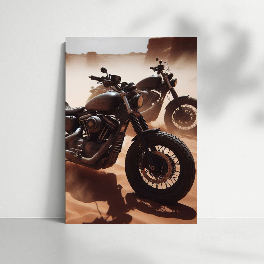 Freedom on Wheels: Motorcycles in the Desert Sands