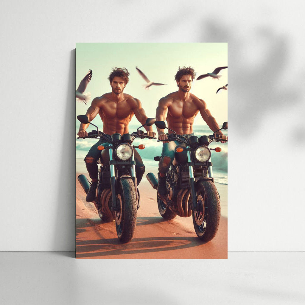 Freedom on Wheels: Motorcycles on Seagull Beach