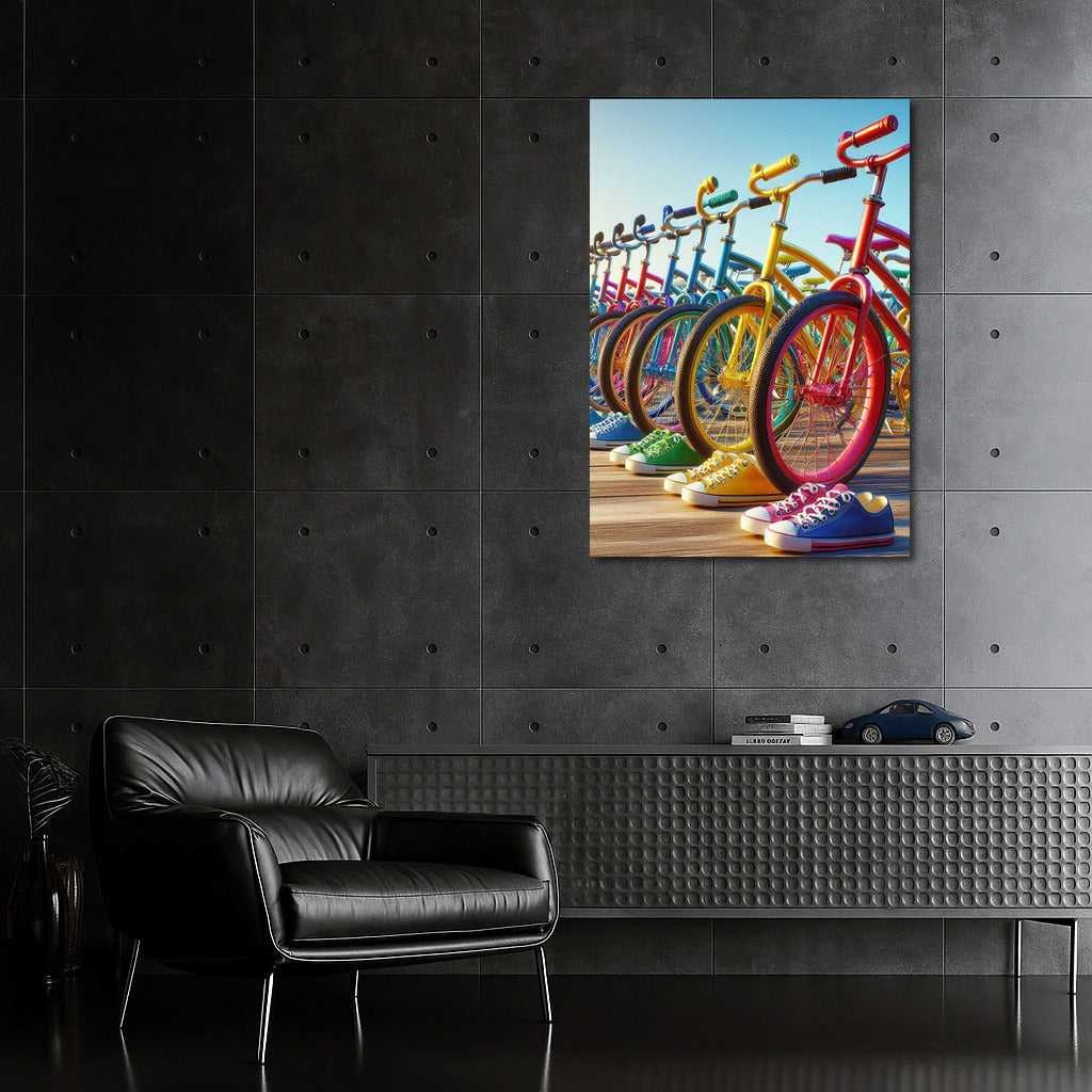 Rainbow Bikes and Sneakers: The Energy of Naked Bikes