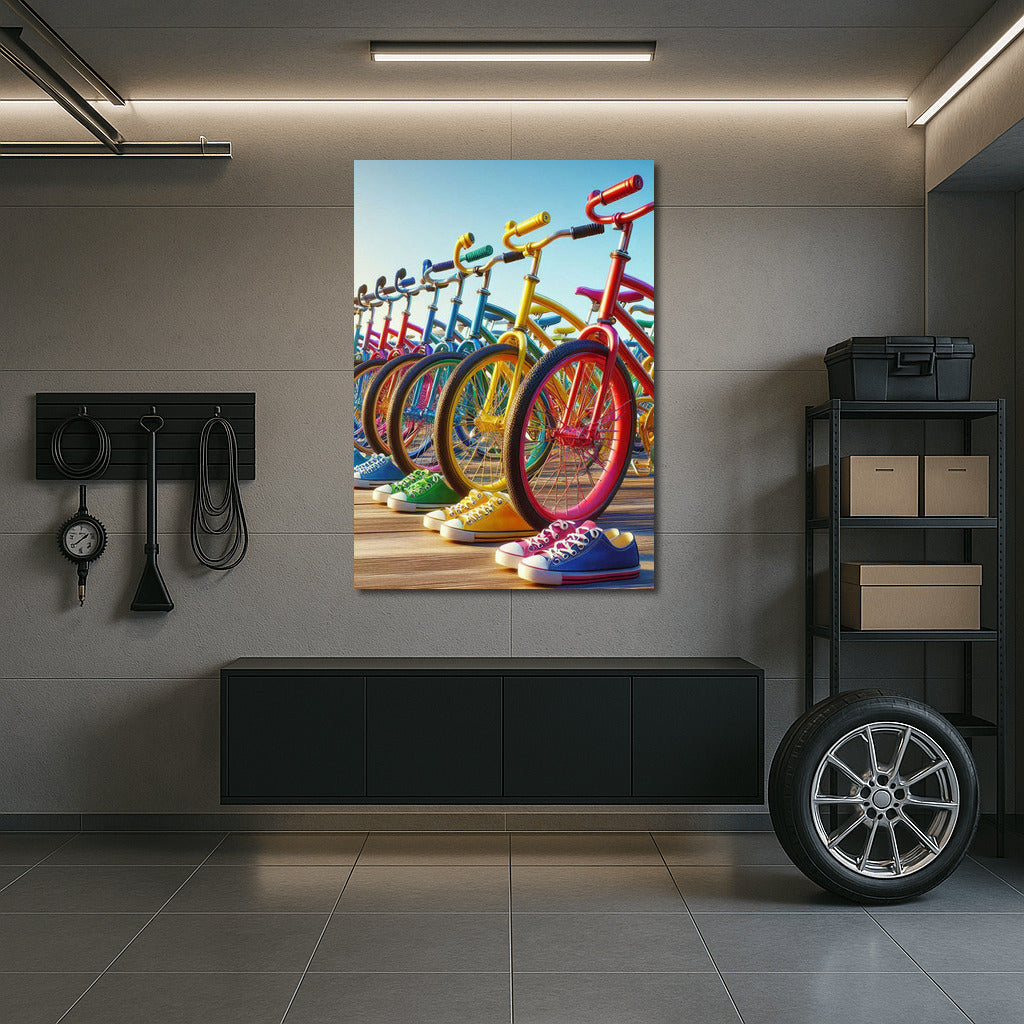 Rainbow Bikes and Sneakers: The Energy of Naked Bikes