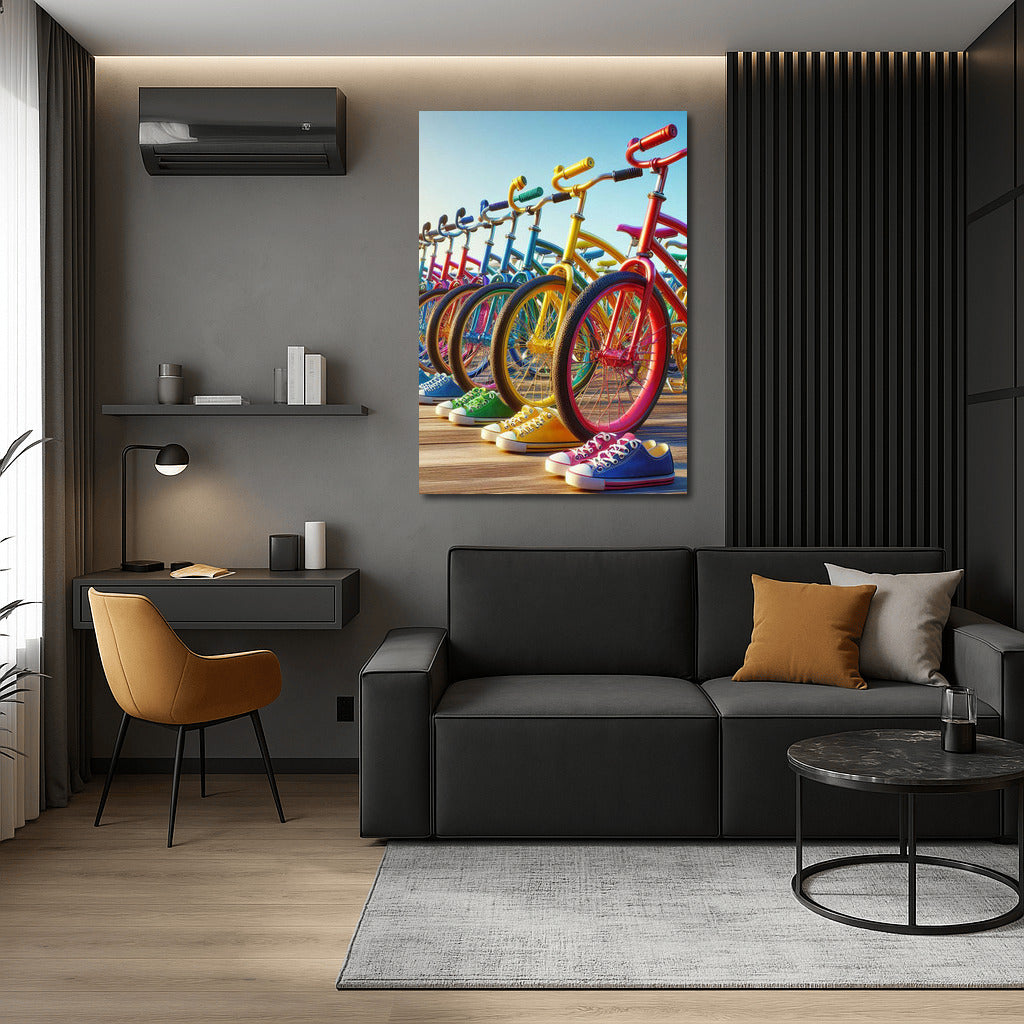 Rainbow Bikes and Sneakers: The Energy of Naked Bikes