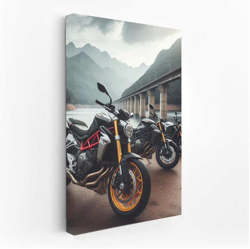 Speed and Freedom: Naked Bikes at the Majestic Dam