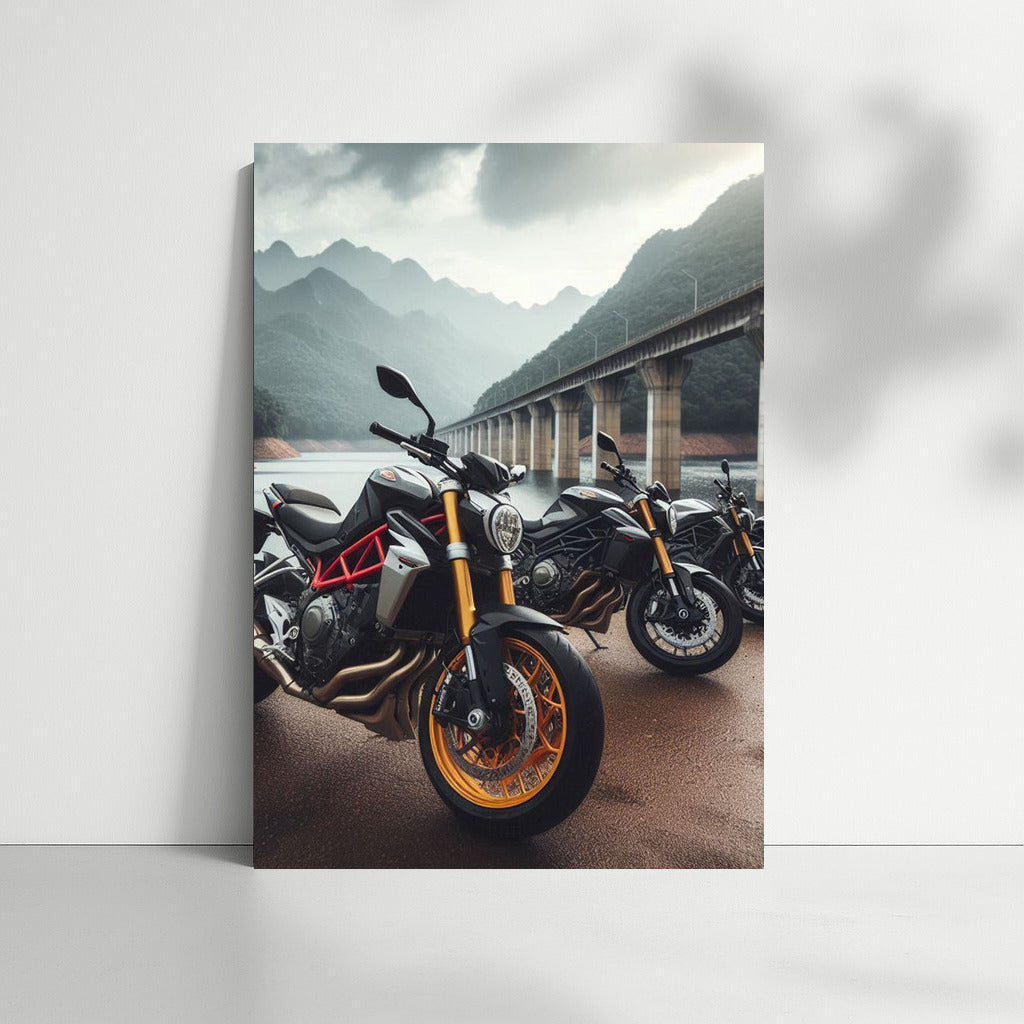 Speed and Freedom: Naked Bikes at the Majestic Dam