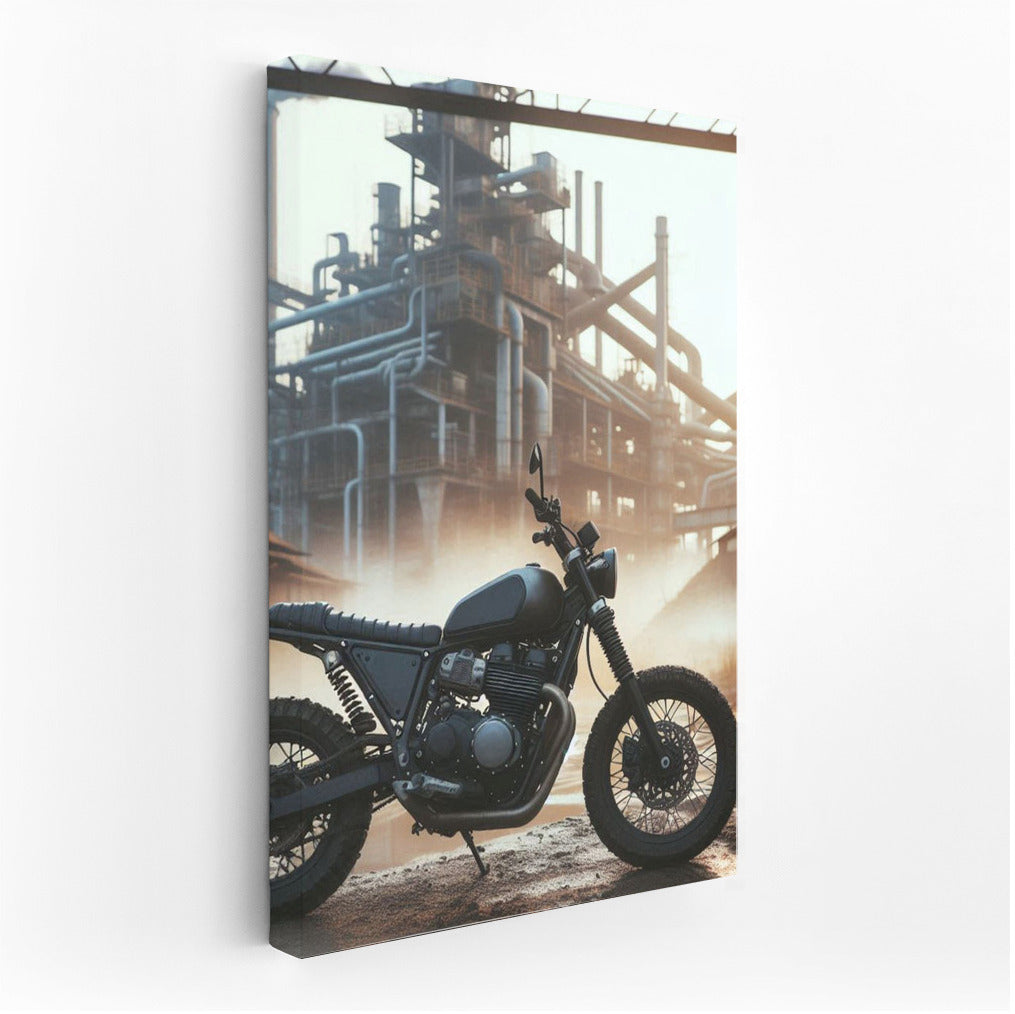 Freedom on Wheels: Scrambler in an Abandoned Industrial Zone