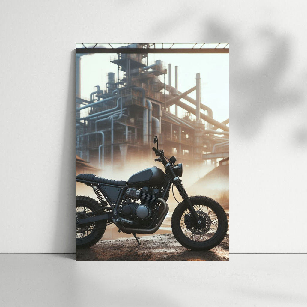 Freedom on Wheels: Scrambler in an Abandoned Industrial Zone