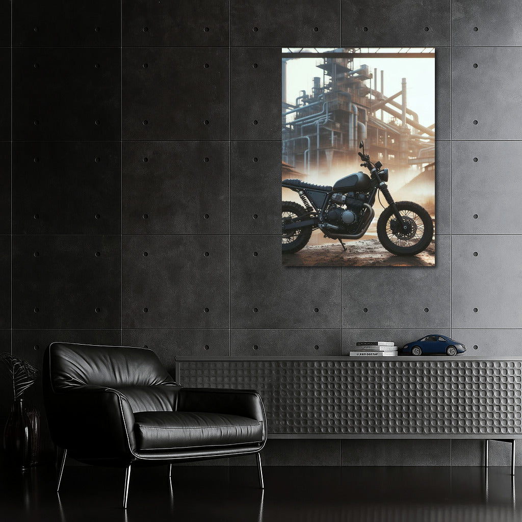 Freedom on Wheels: Scrambler in an Abandoned Industrial Zone