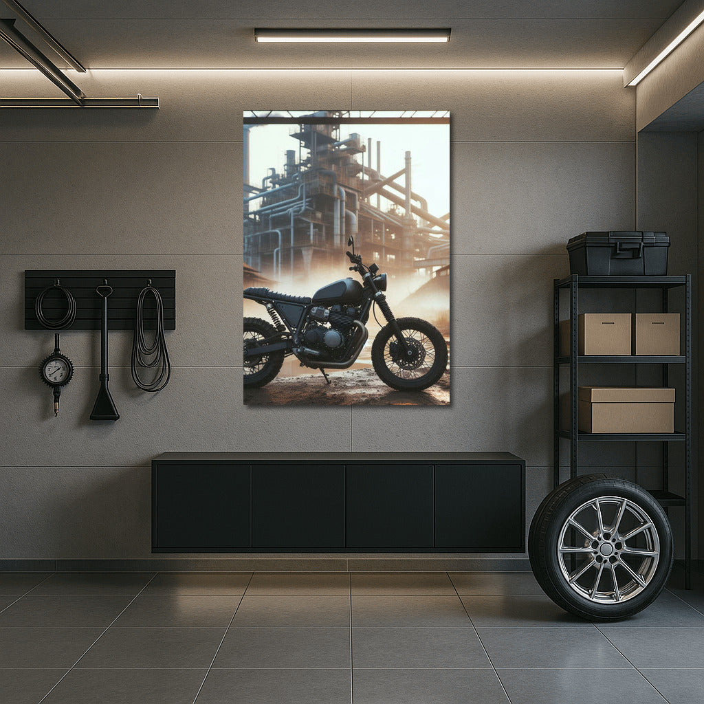 Freedom on Wheels: Scrambler in an Abandoned Industrial Zone