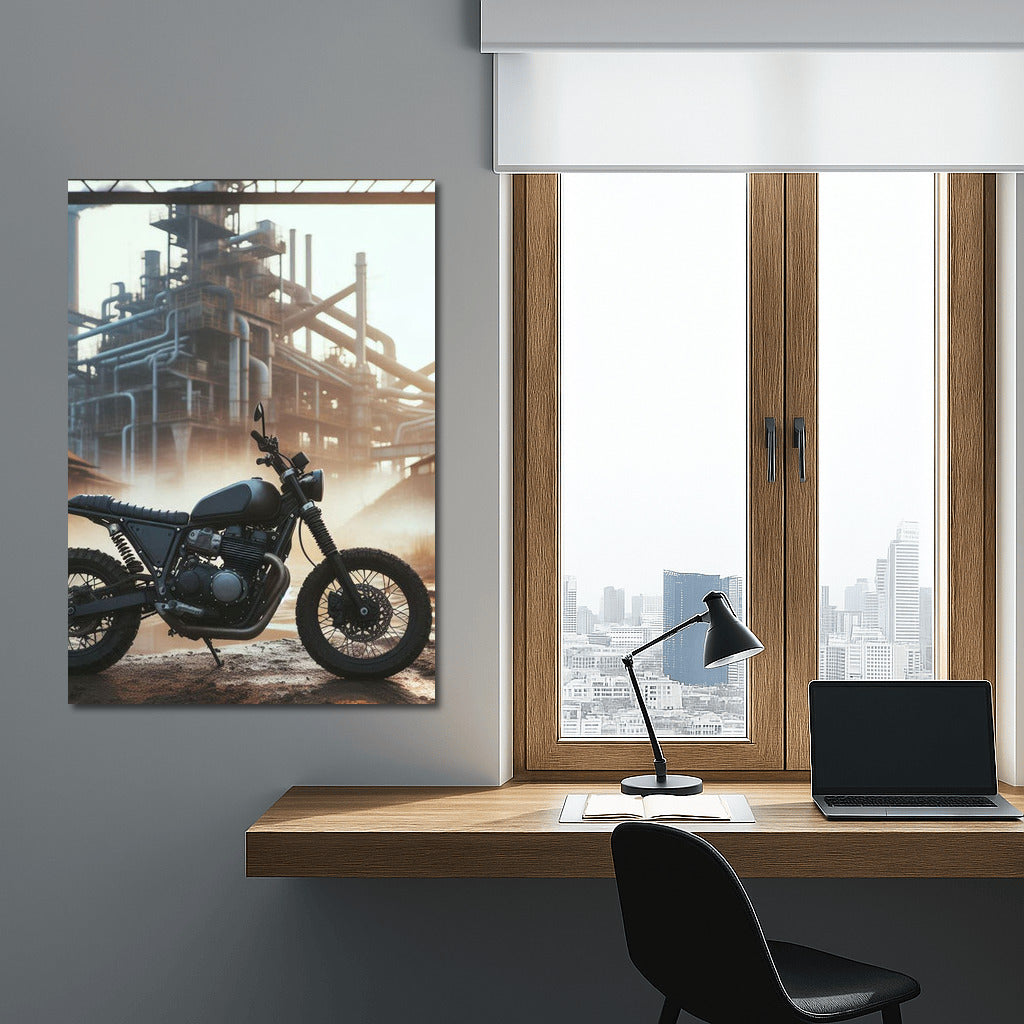 Freedom on Wheels: Scrambler in an Abandoned Industrial Zone