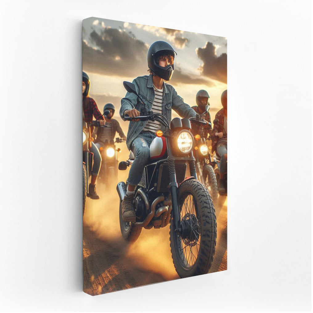 Freedom and Speed: Motorcycle Scramblers in Action