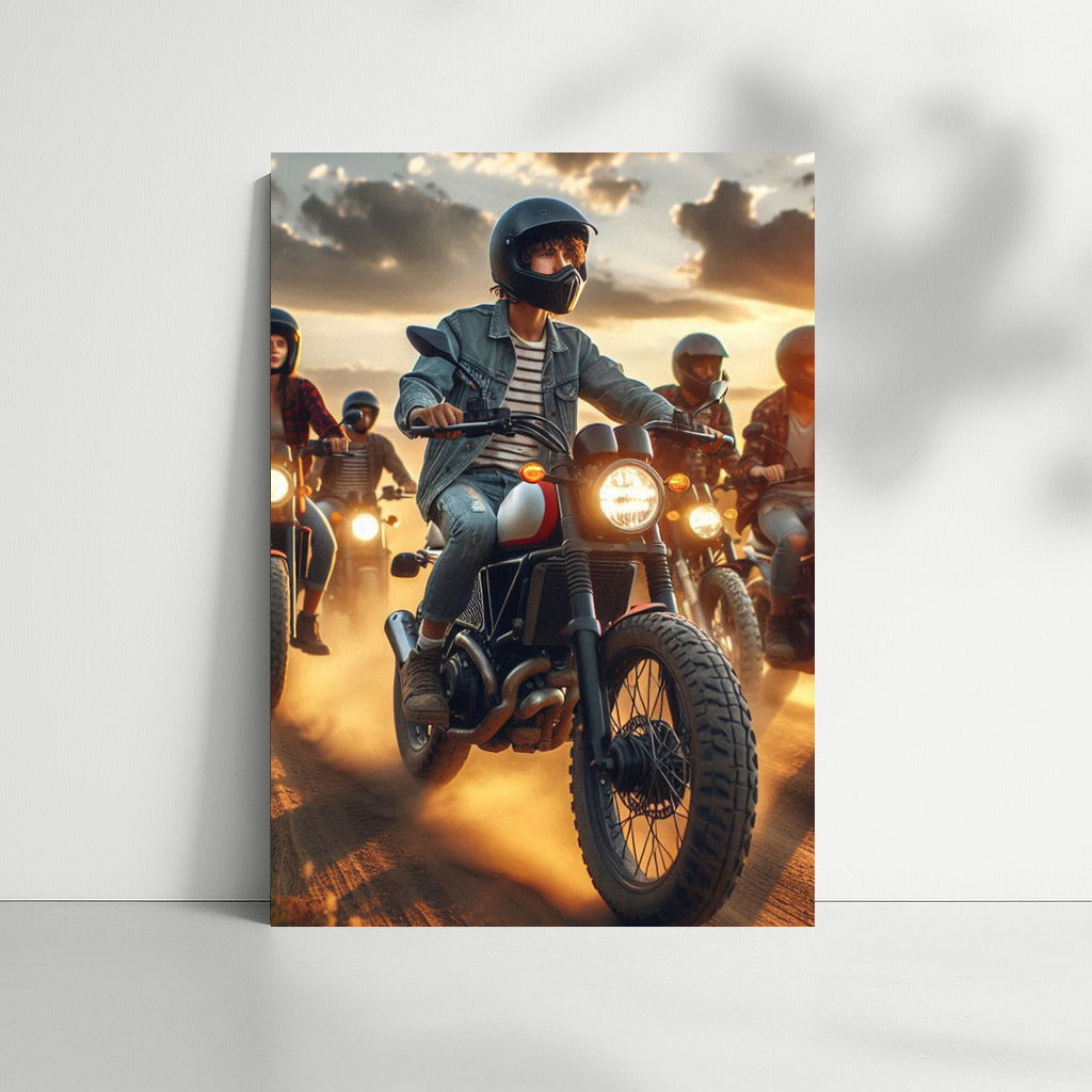 Freedom and Speed: Motorcycle Scramblers in Action