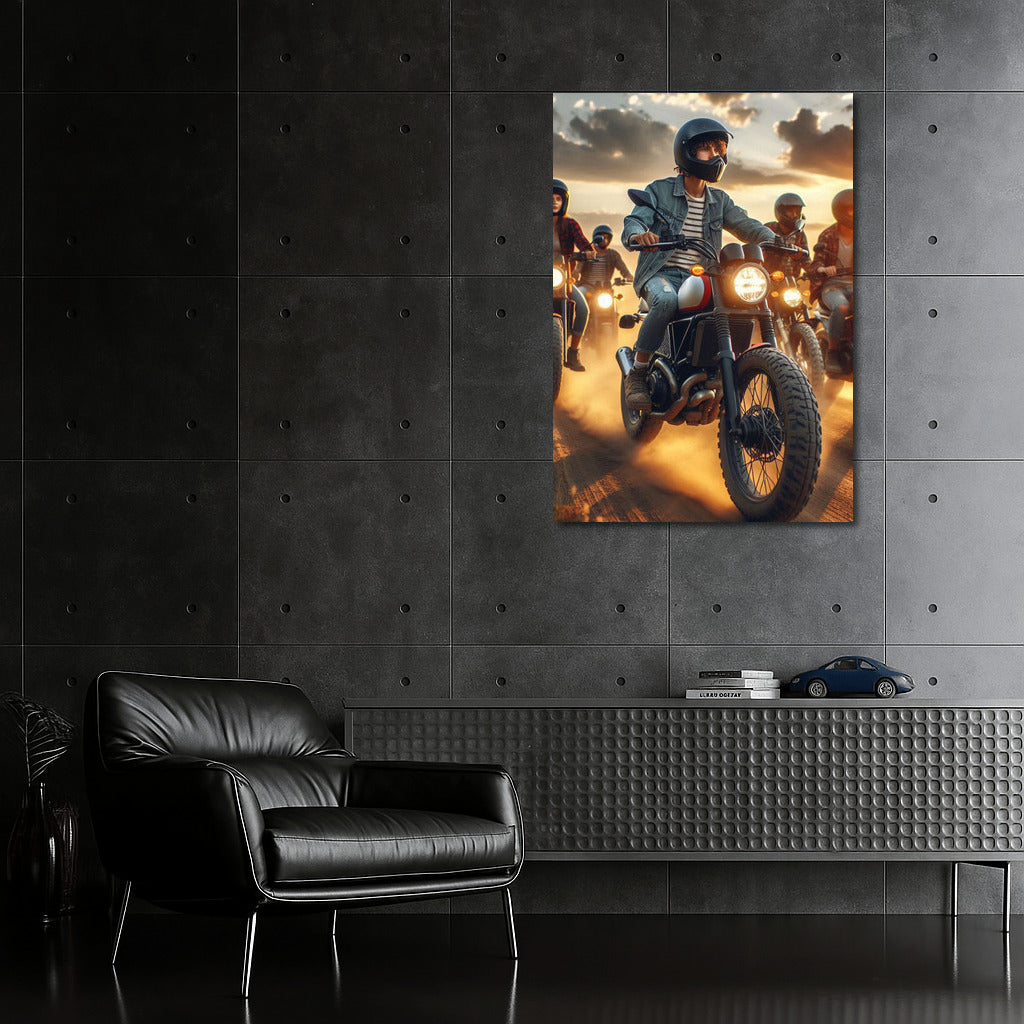 Freedom and Speed: Motorcycle Scramblers in Action