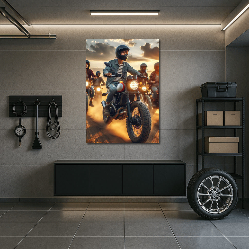 Freedom and Speed: Motorcycle Scramblers in Action