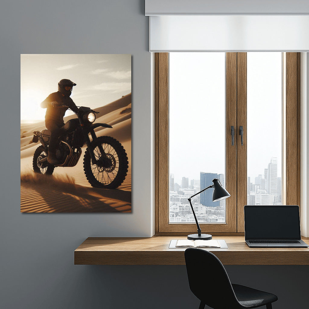 Freedom on a Scrambler: Desert in Motion