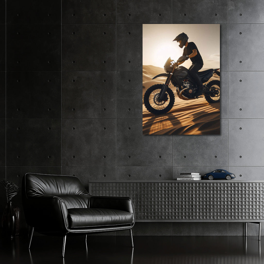 Scrambler Flight on Sand Dunes: Dynamics and Freedom