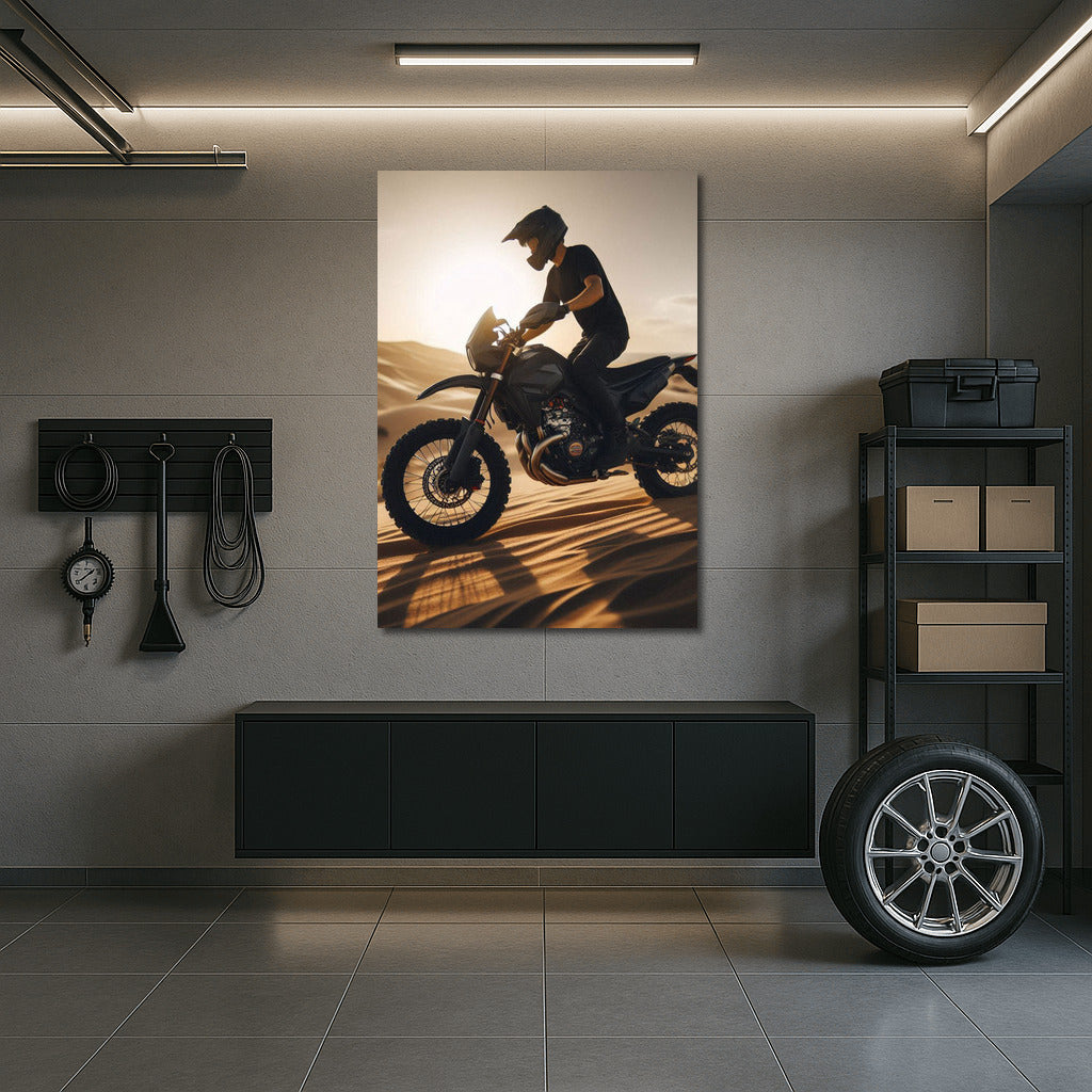 Scrambler Flight on Sand Dunes: Dynamics and Freedom