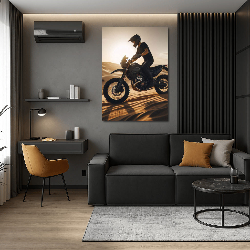 Scrambler Flight on Sand Dunes: Dynamics and Freedom