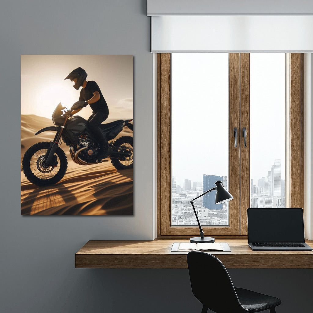 Scrambler Flight on Sand Dunes: Dynamics and Freedom