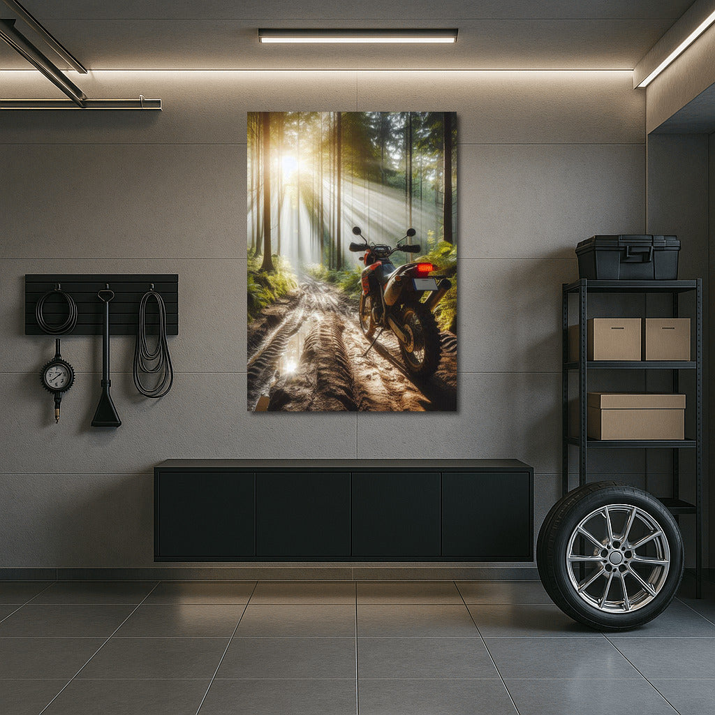 Scrambler on the Forest Trail: Adventure in the Sunshine