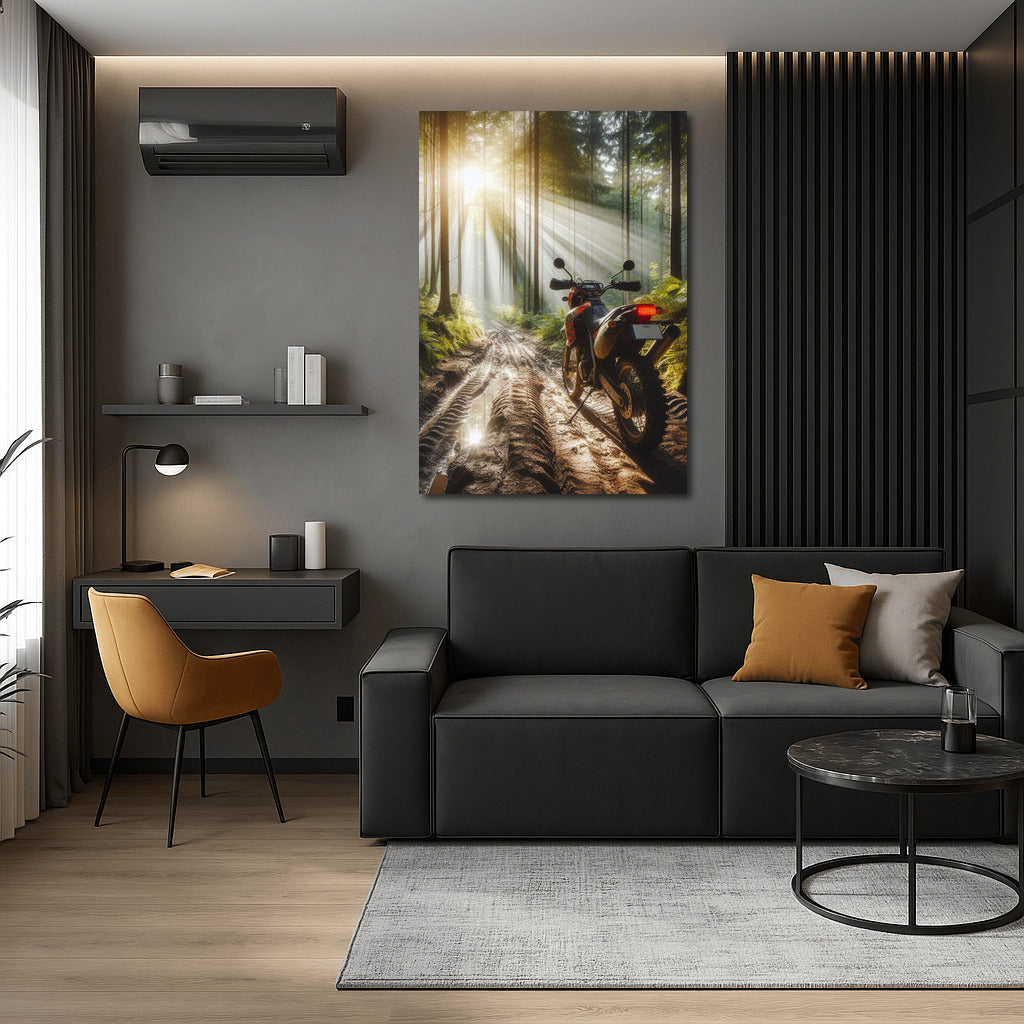 Scrambler on the Forest Trail: Adventure in the Sunshine