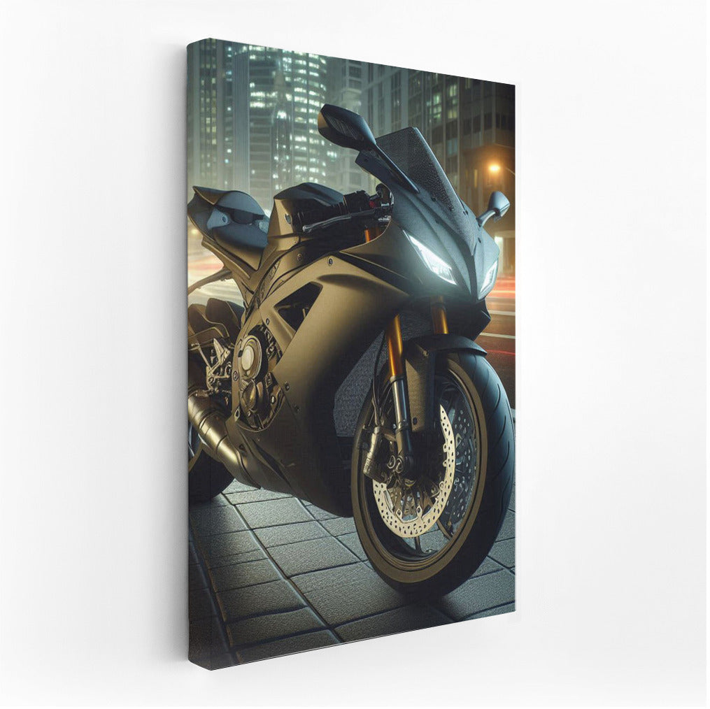 Night Whirlwind: Sport Bike on City Streets