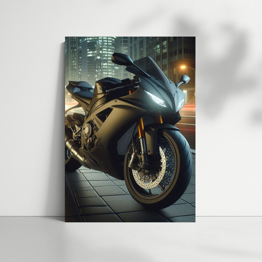 Night Whirlwind: Sport Bike on City Streets