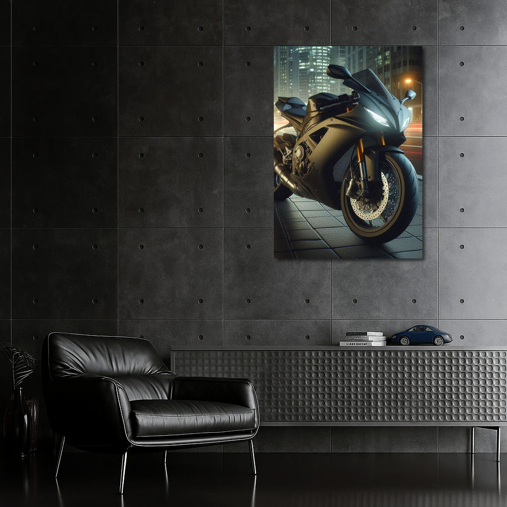 Night Whirlwind: Sport Bike on City Streets