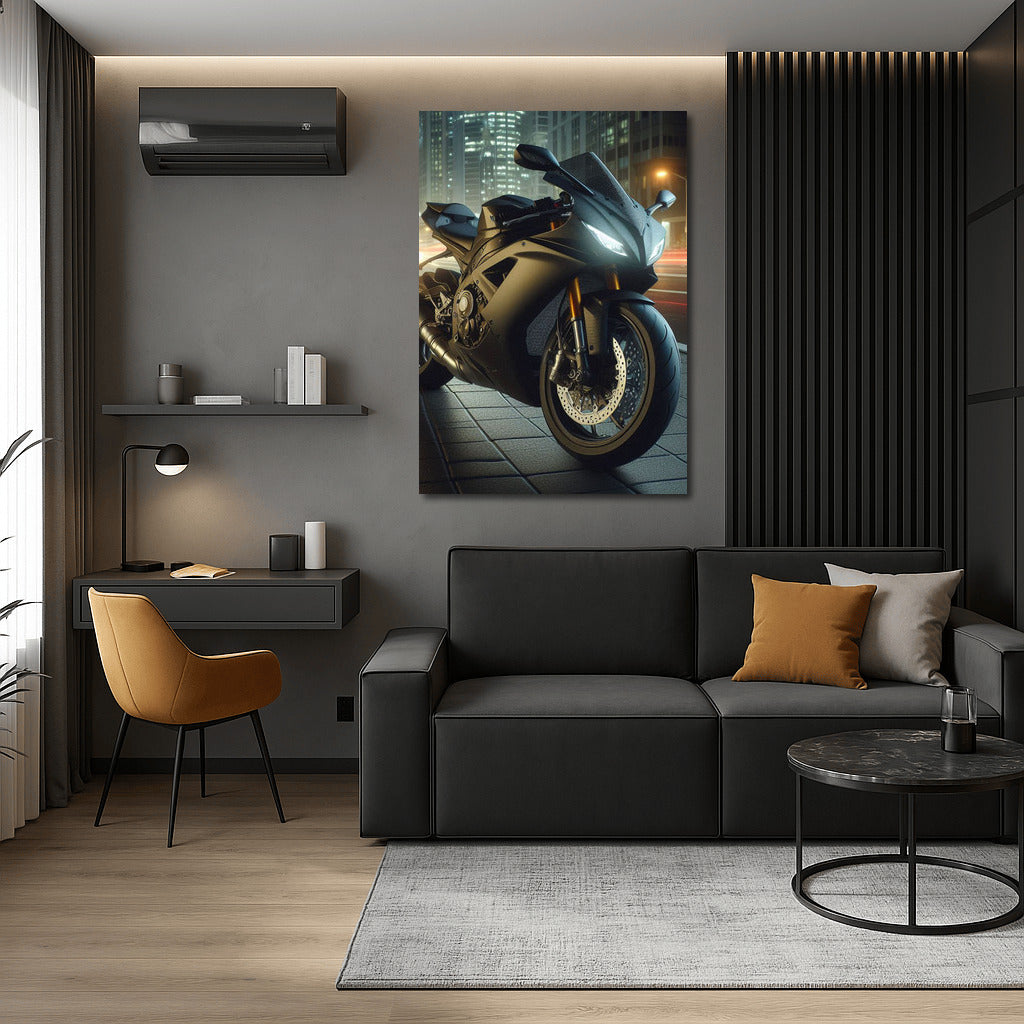 Night Whirlwind: Sport Bike on City Streets