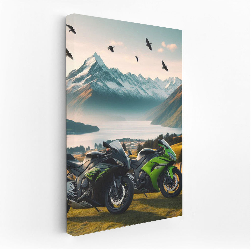 Speed and Freedom: Kawasaki Against the Mountains