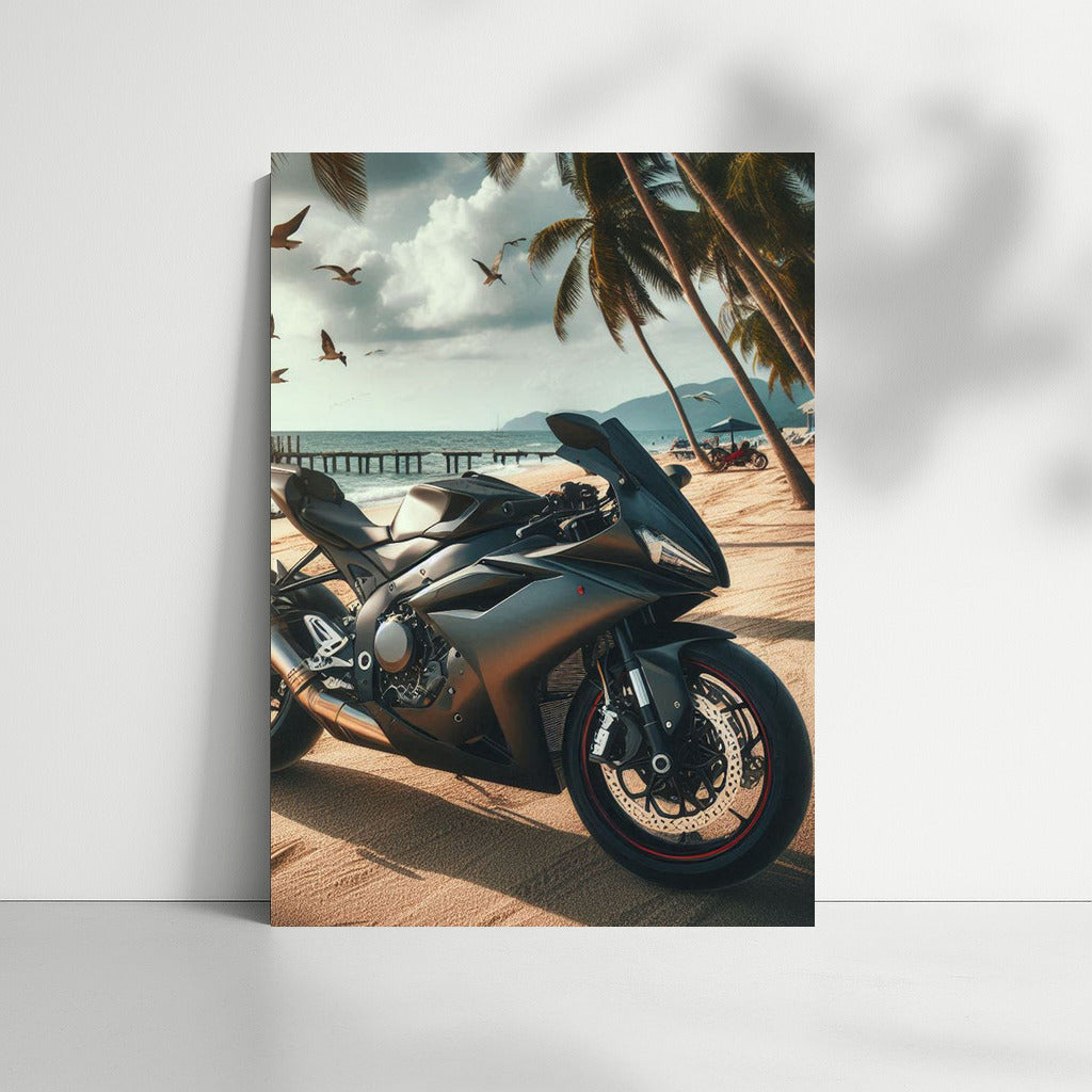 Adrenaline on the Shore: Sportbike on the Beach