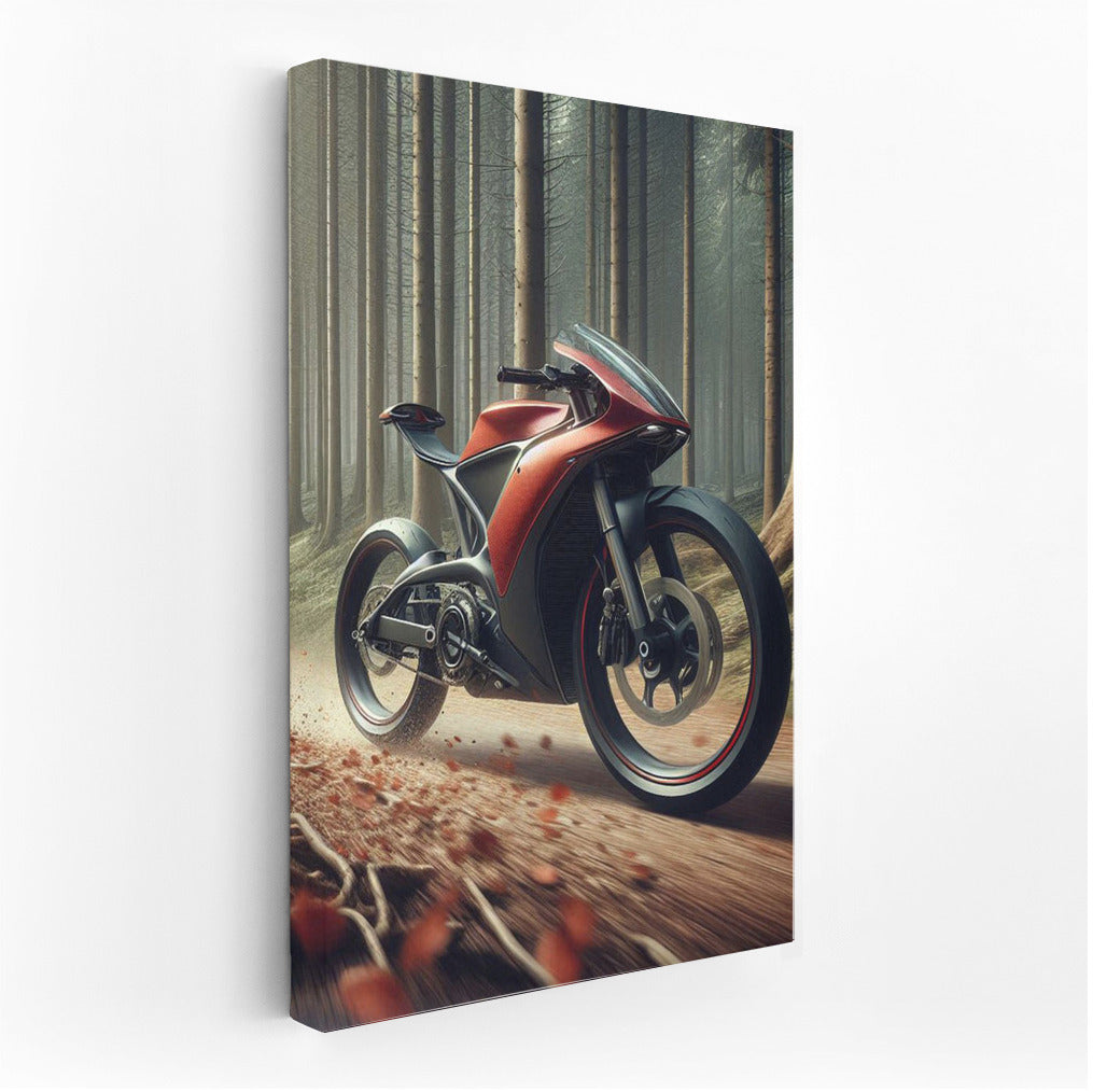 Speed and Freedom: Sportbike on the Forest Trail