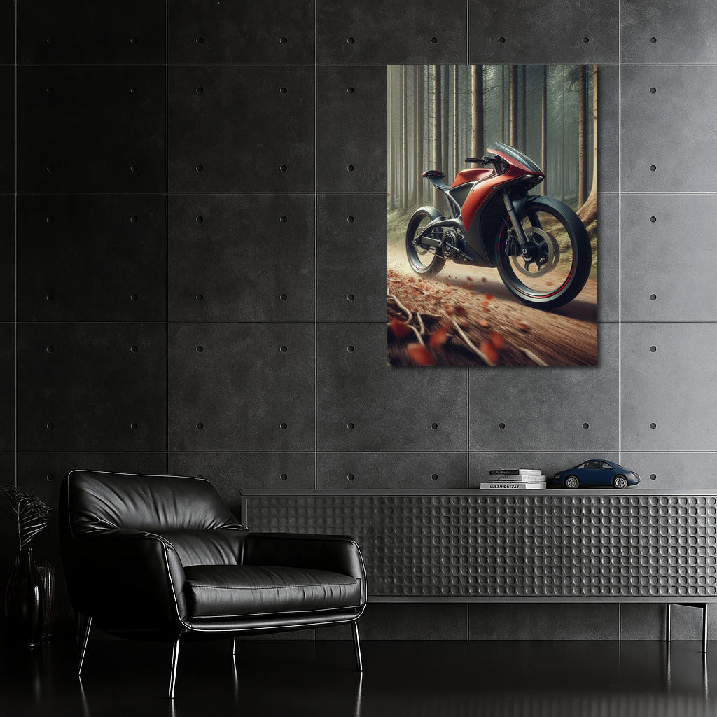 Speed and Freedom: Sportbike on the Forest Trail