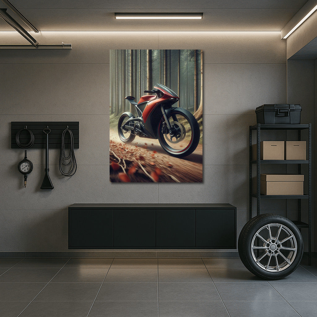 Speed and Freedom: Sportbike on the Forest Trail