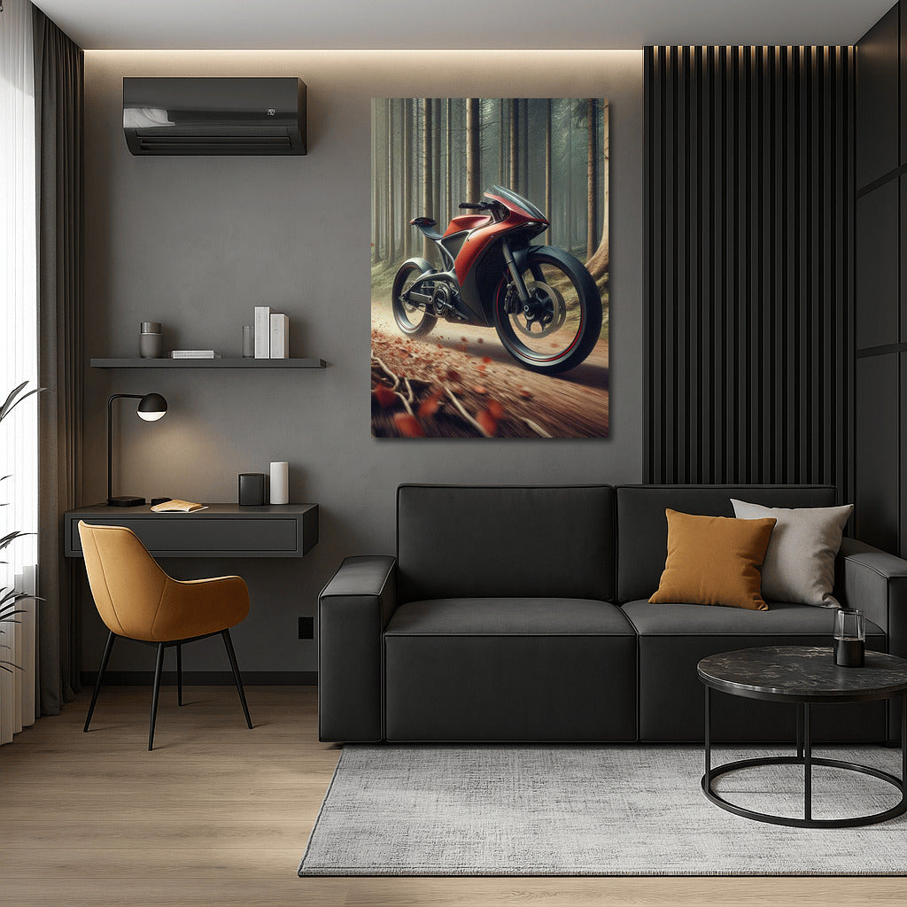 Speed and Freedom: Sportbike on the Forest Trail