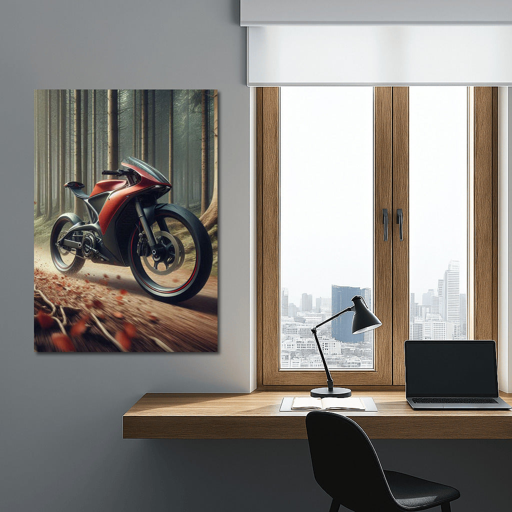 Speed and Freedom: Sportbike on the Forest Trail