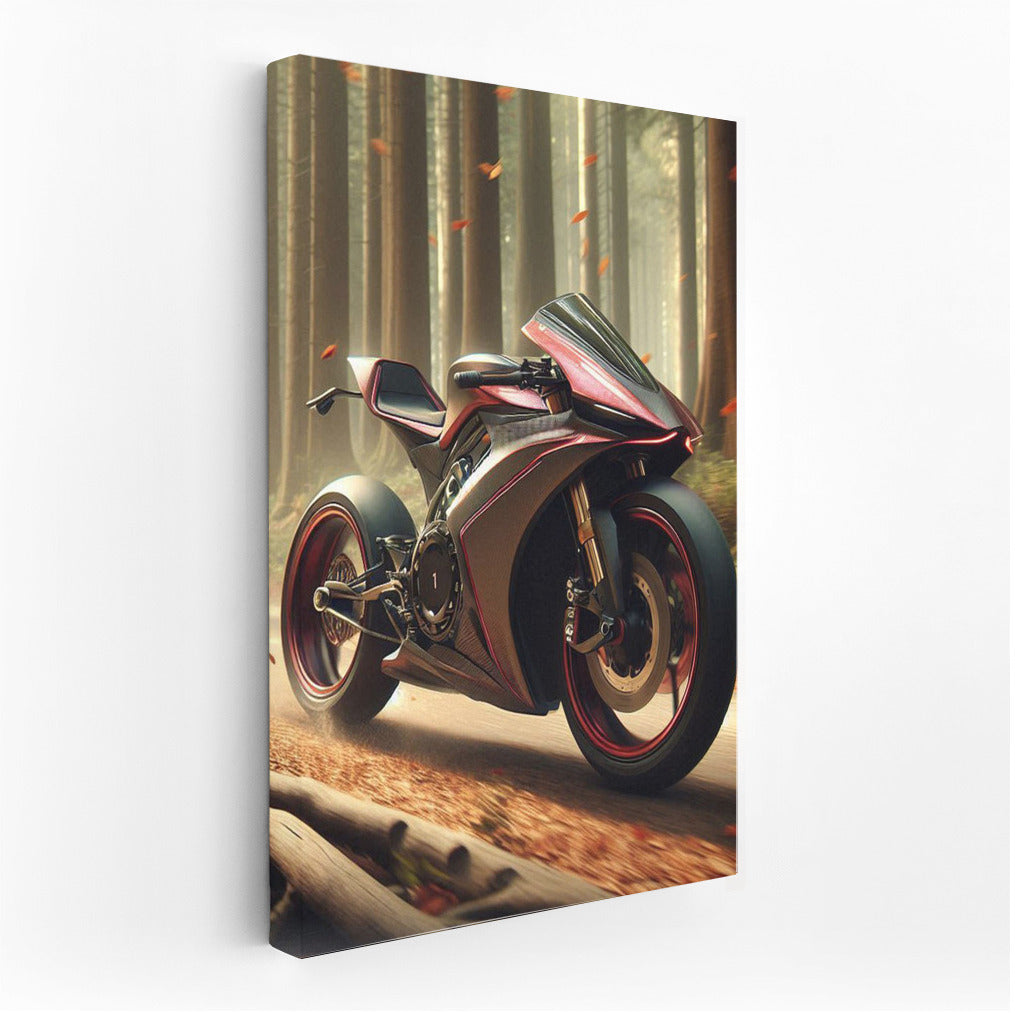 Speed Bike on the Forest Trail: Adrenaline and Freedom