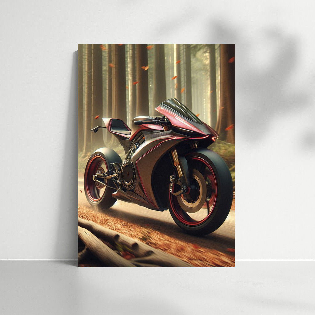 Speed Bike on the Forest Trail: Adrenaline and Freedom