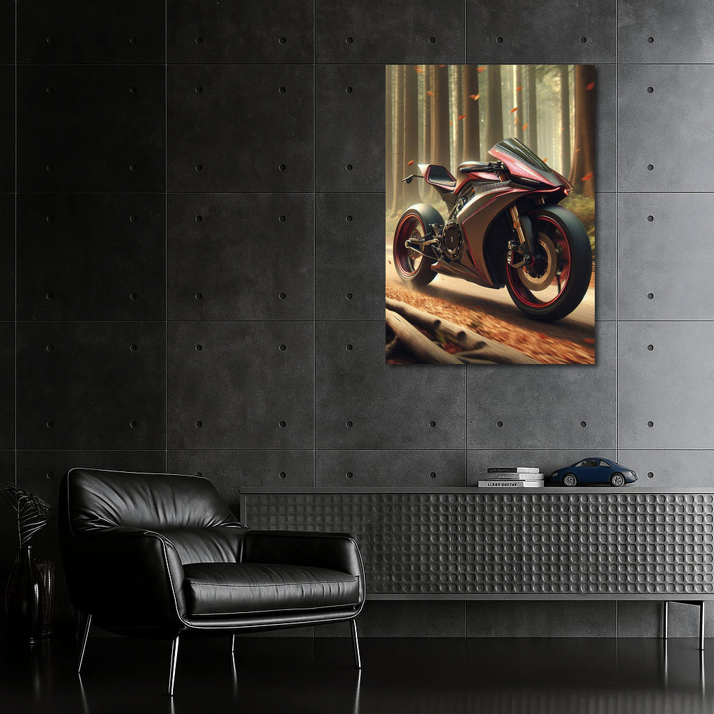 Speed Bike on the Forest Trail: Adrenaline and Freedom