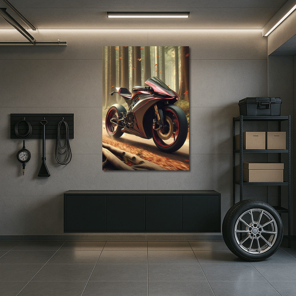 Speed Bike on the Forest Trail: Adrenaline and Freedom