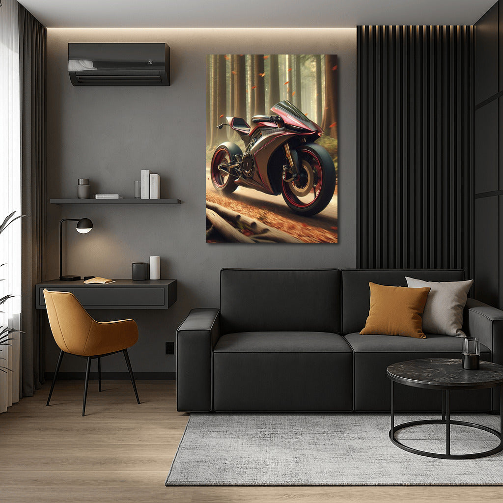 Speed Bike on the Forest Trail: Adrenaline and Freedom