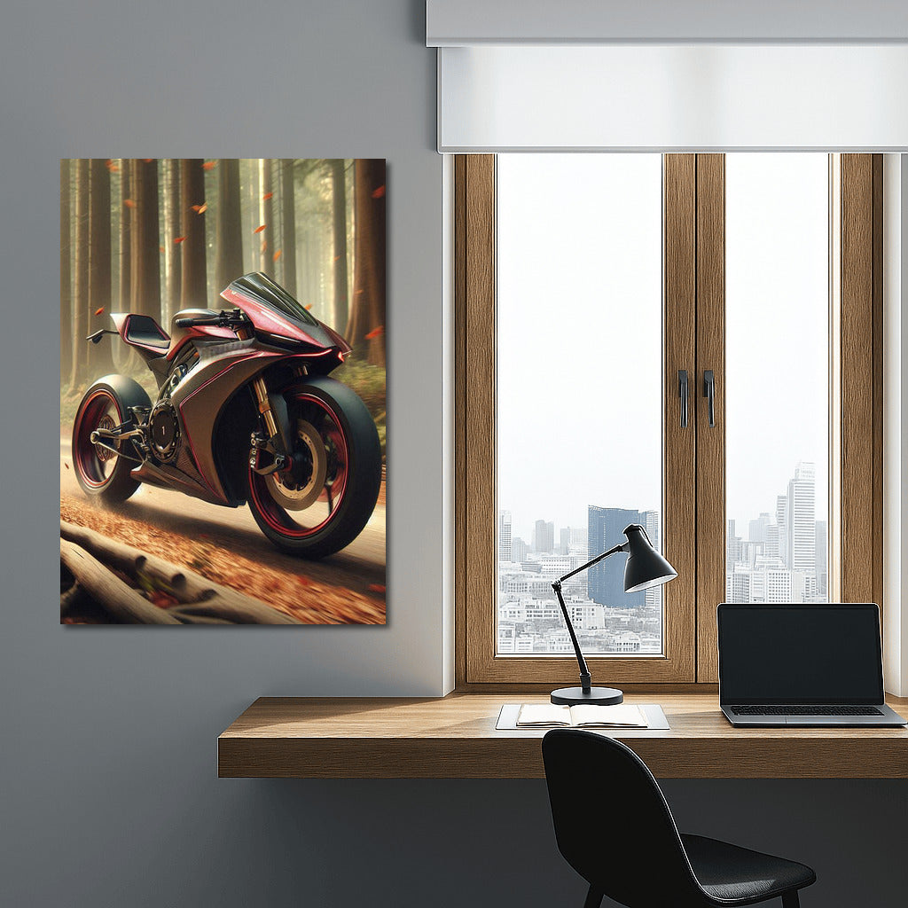 Speed Bike on the Forest Trail: Adrenaline and Freedom