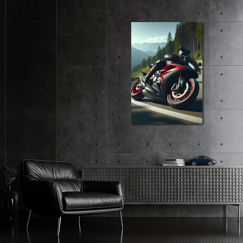 Speed and Freedom: Sportbike on the Mountain Road