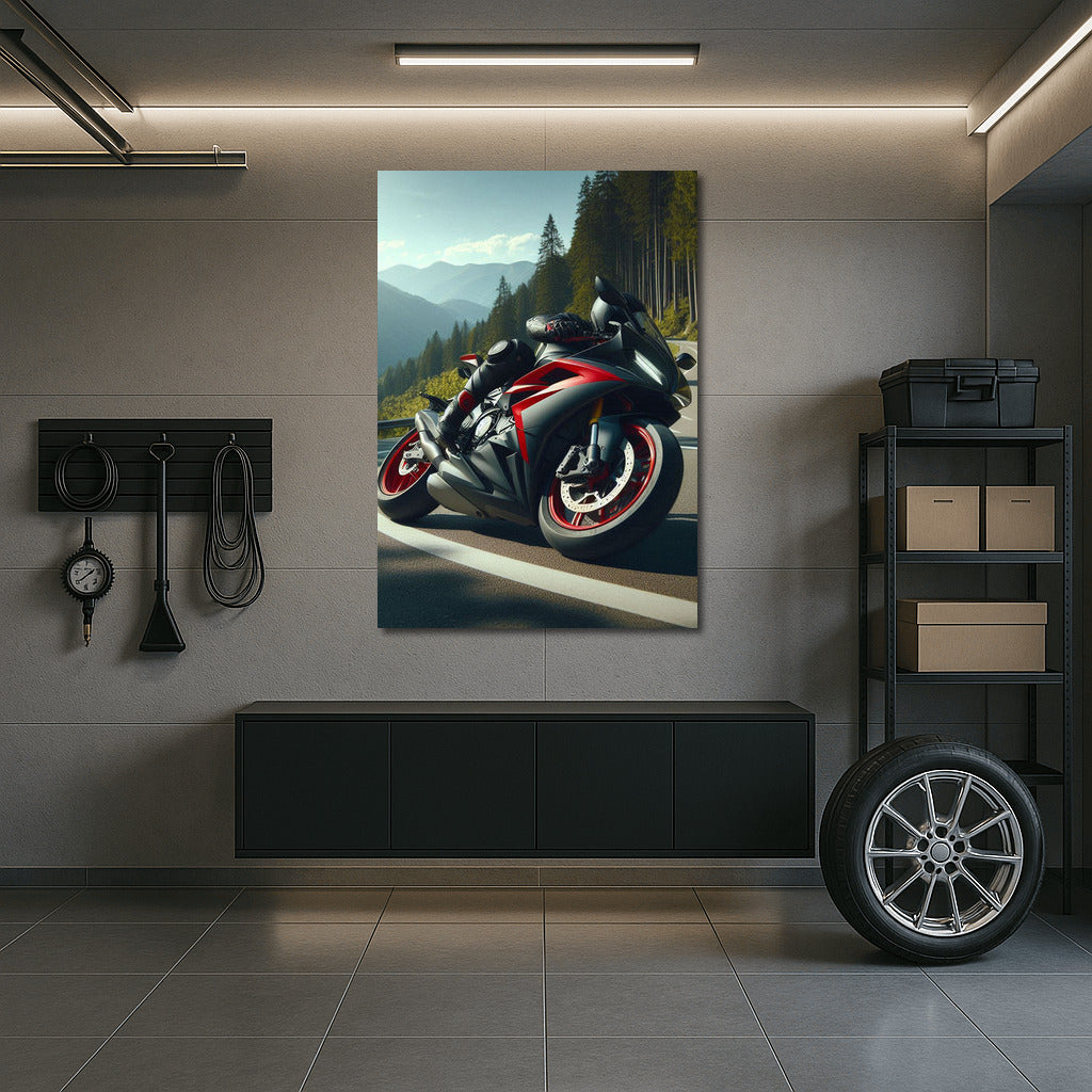 Speed and Freedom: Sportbike on the Mountain Road