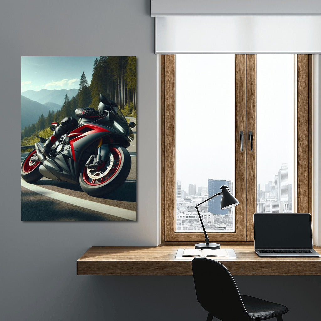 Speed and Freedom: Sportbike on the Mountain Road