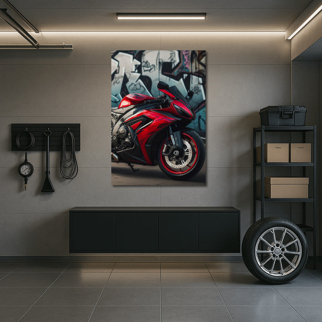 Sport Bike and Graffiti: Street Dynamics