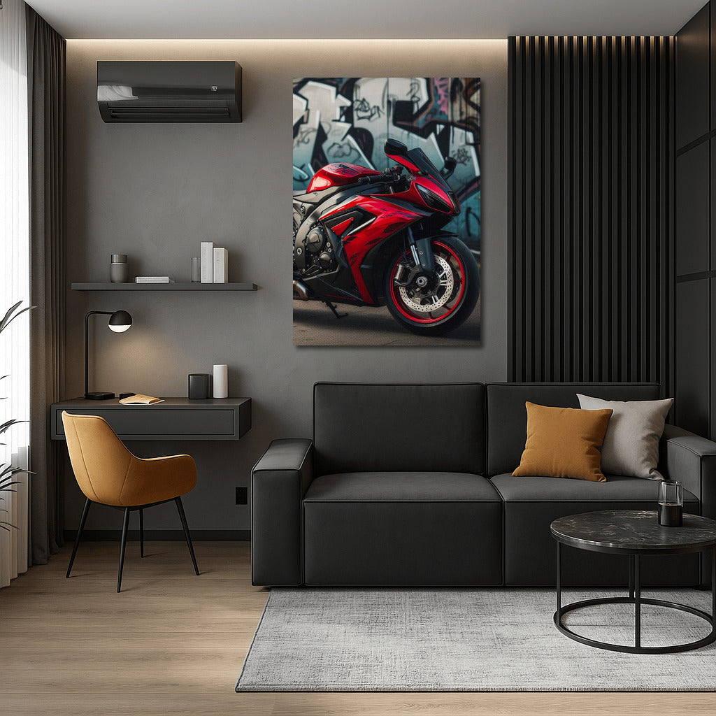Sport Bike and Graffiti: Street Dynamics